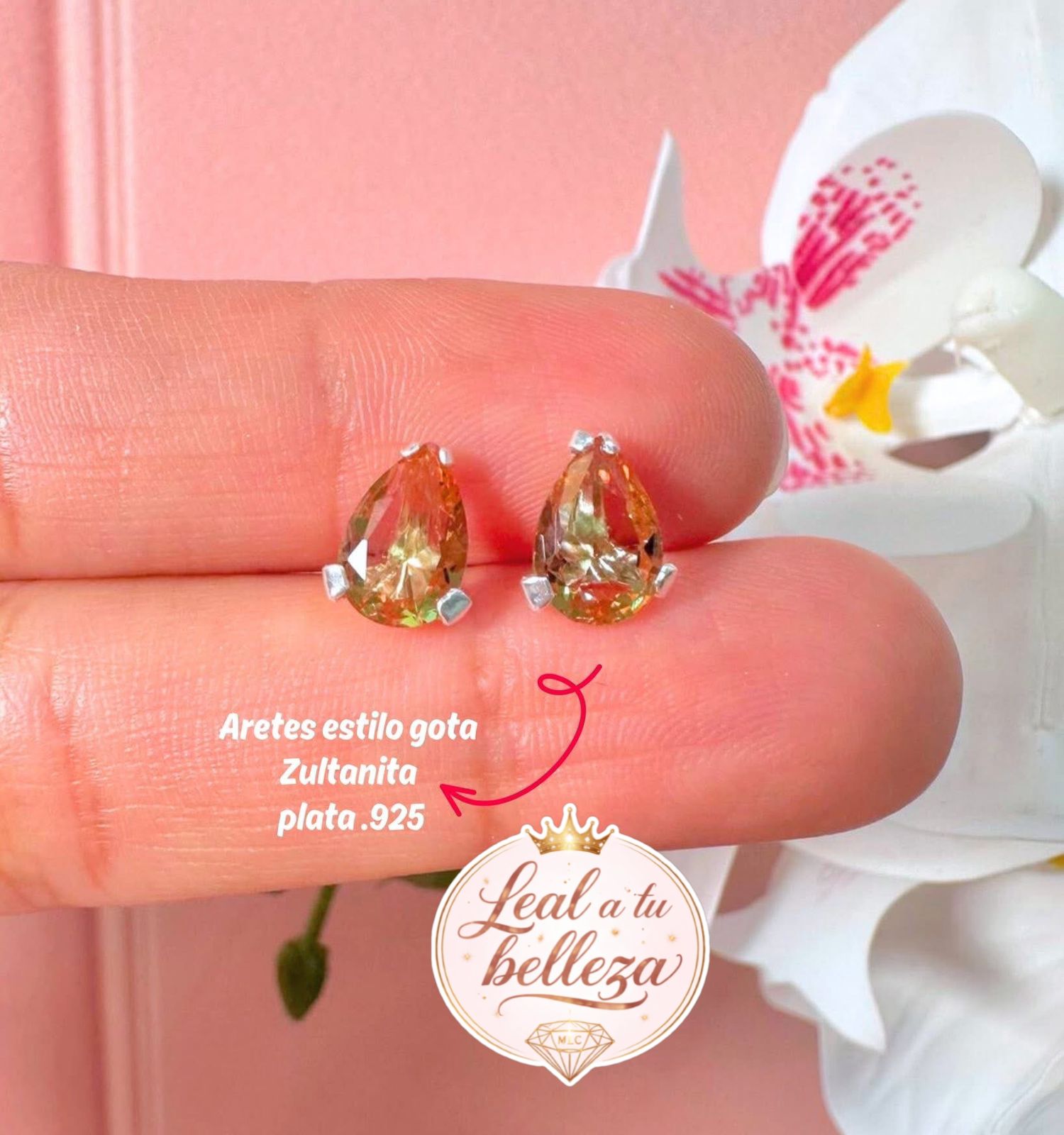 Aretes gota Zultanita