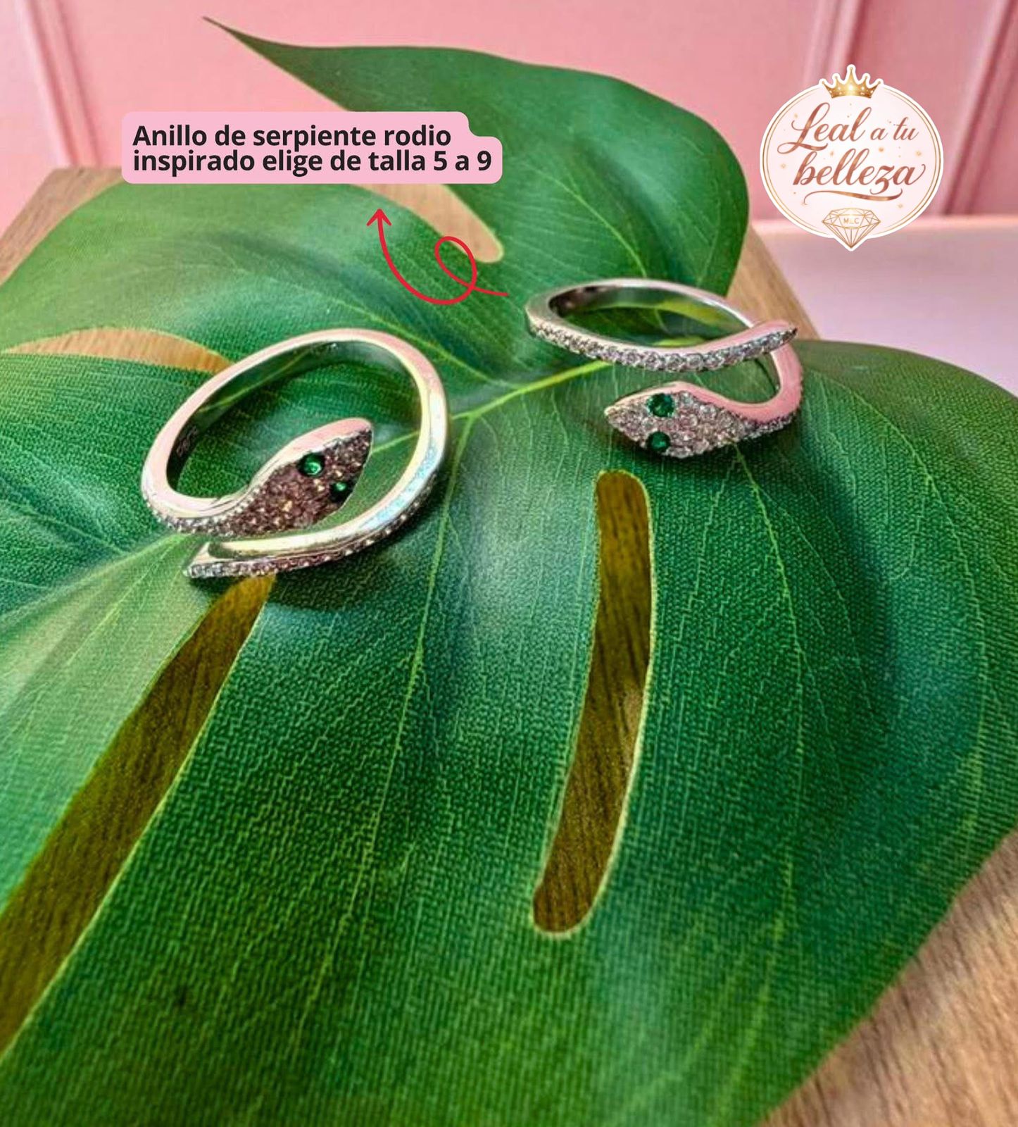 Anillo inspirado de serpiente