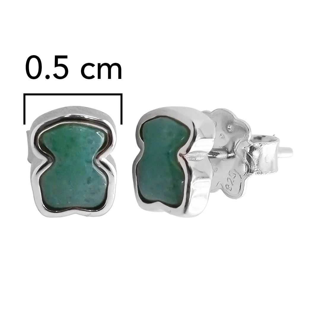 Broquel Inspirado Osos 1.1 con Piedra Amazonita lisa