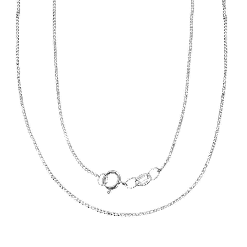 Cadena Cubana 1mm Abierta Plata .925