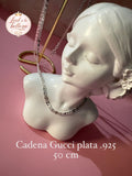 Cadena Gucci lisa 50 cm