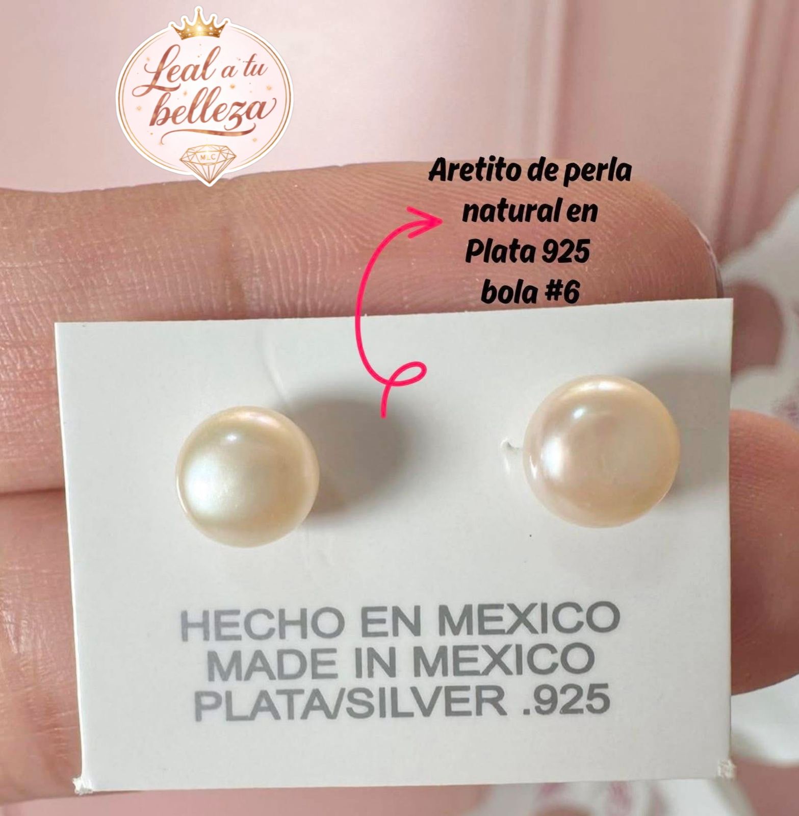 Broquel perla #6