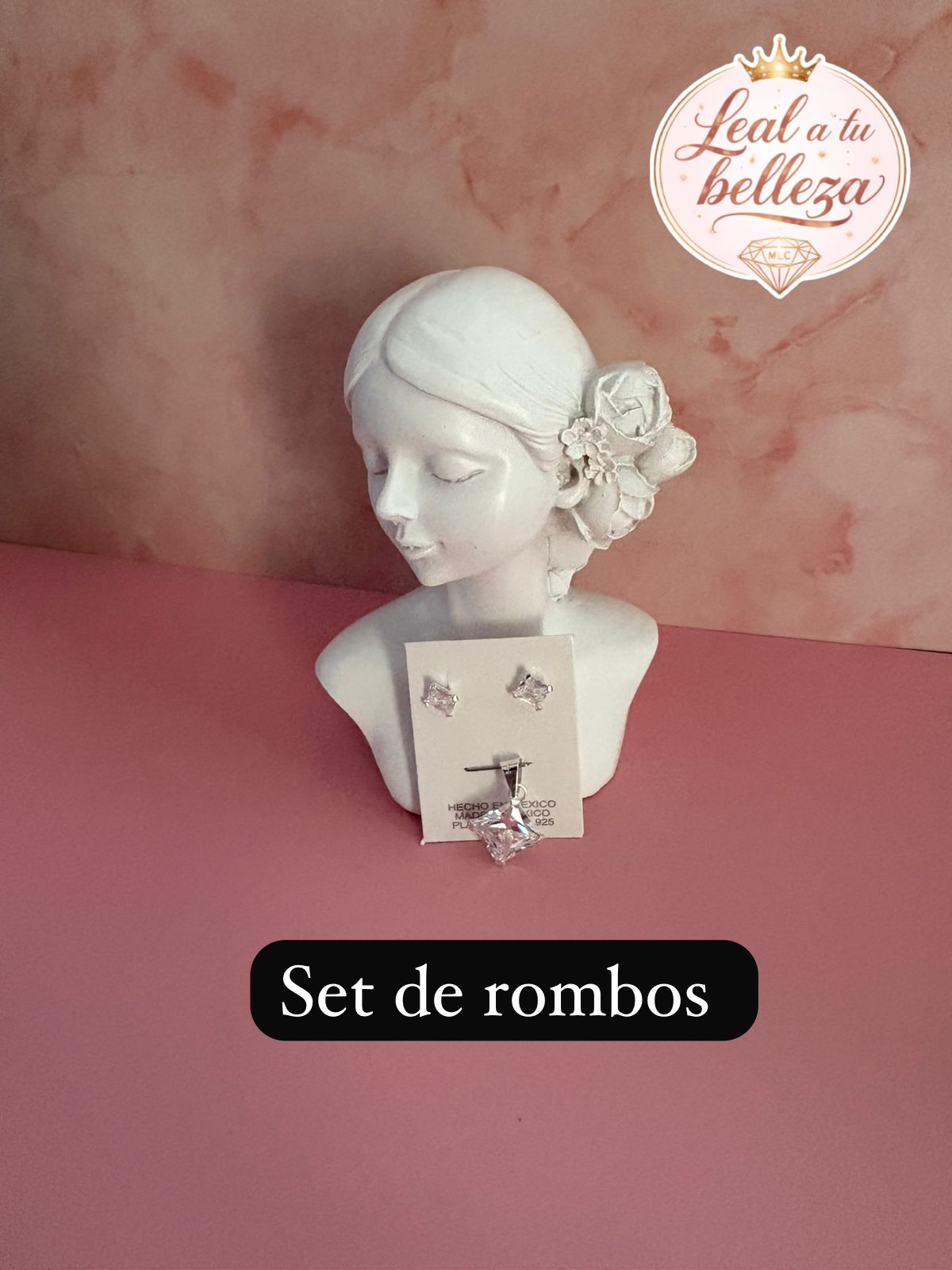 Set de corazones rombo